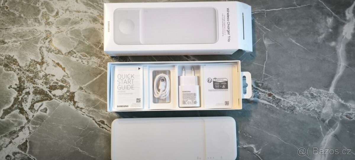 Samsung bezdrátová nabíječka Trio EP-P6300 bílá - 5