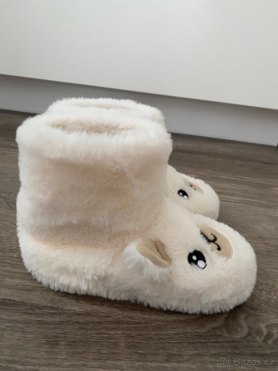 Dívčí chlupaté bačkory vel.28/29 - 5