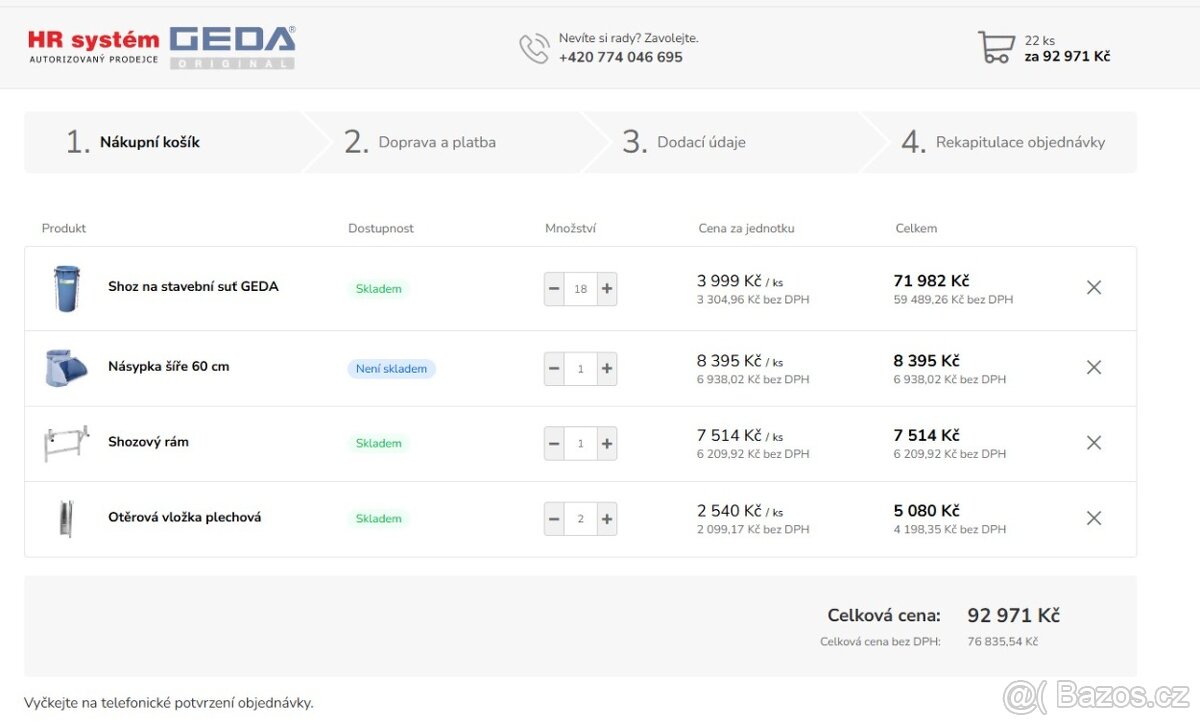 Shozy na stavební suť GEDA - 5