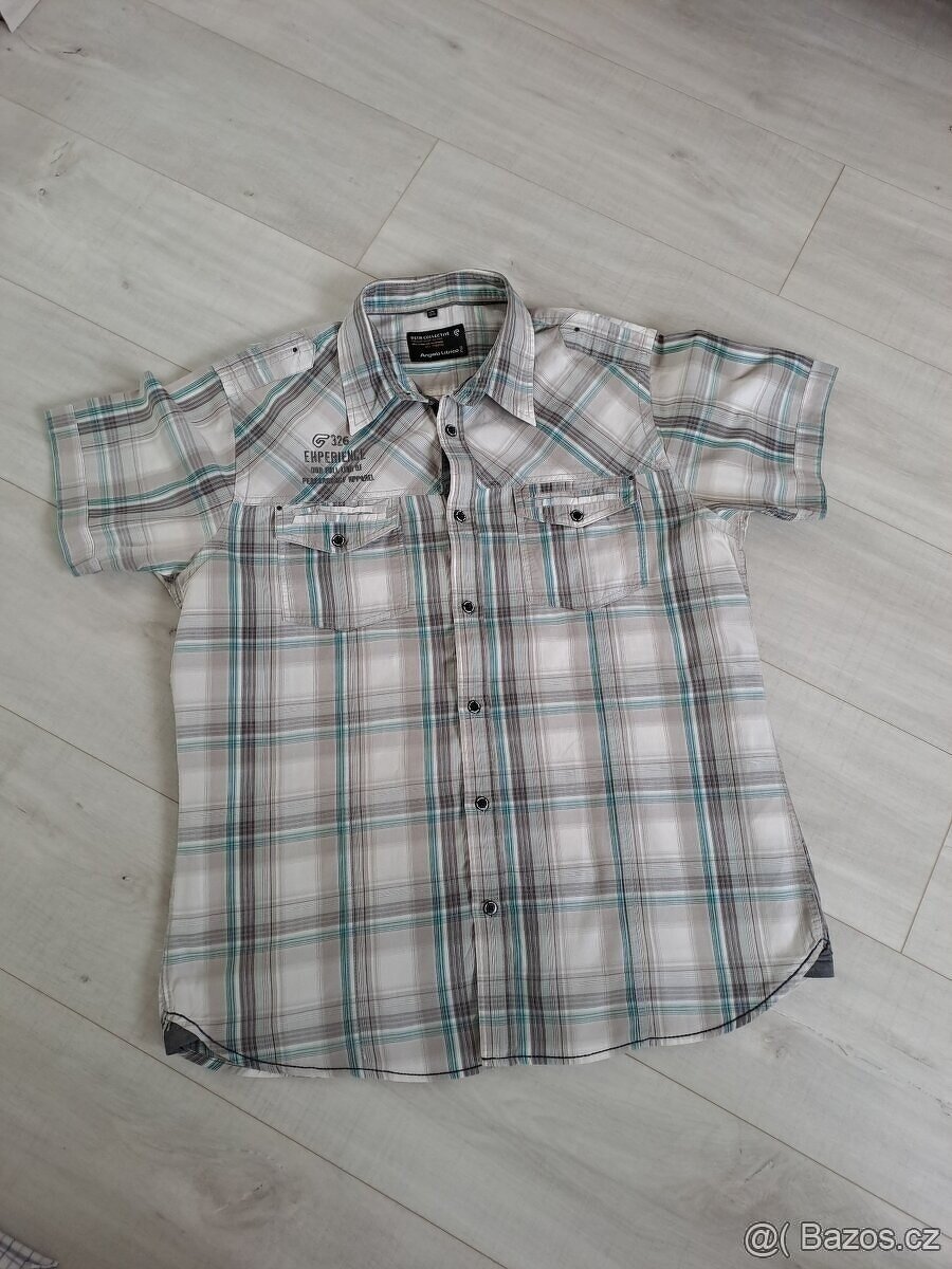 3 pánské košile vel.XL (43/44), krátký rukáv, C&A - 5