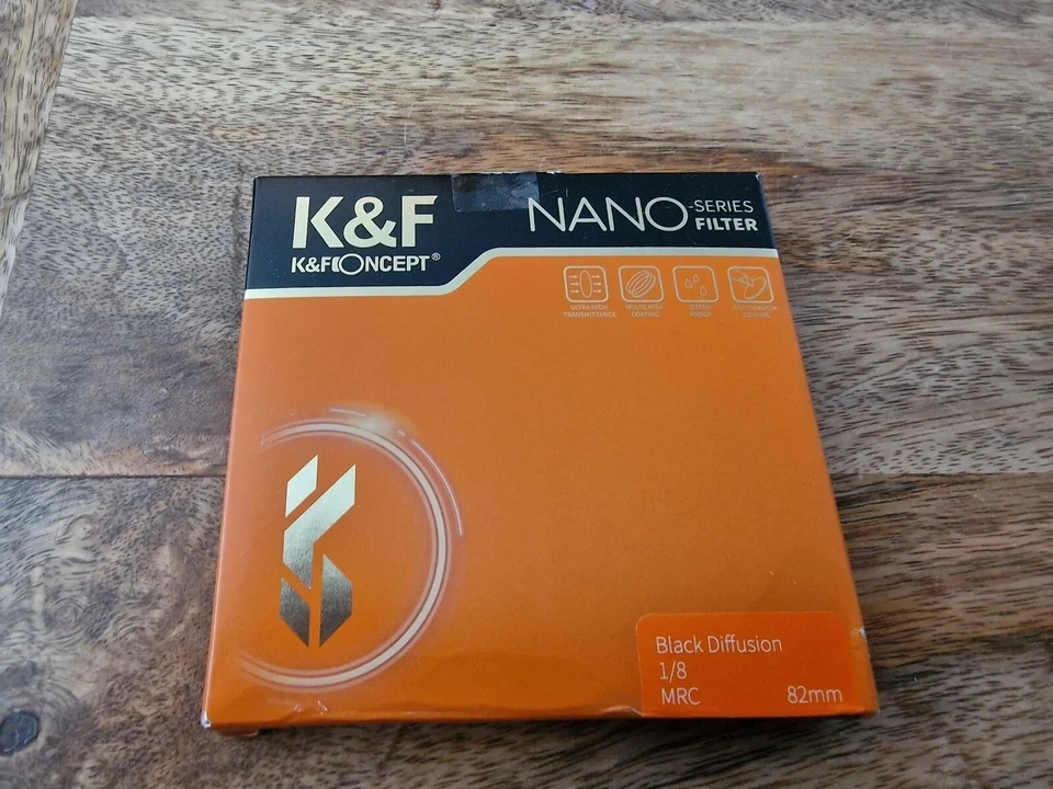 K&F Concept 82 mm černý difuzní filtr 1/8 speciální efekty - 5
