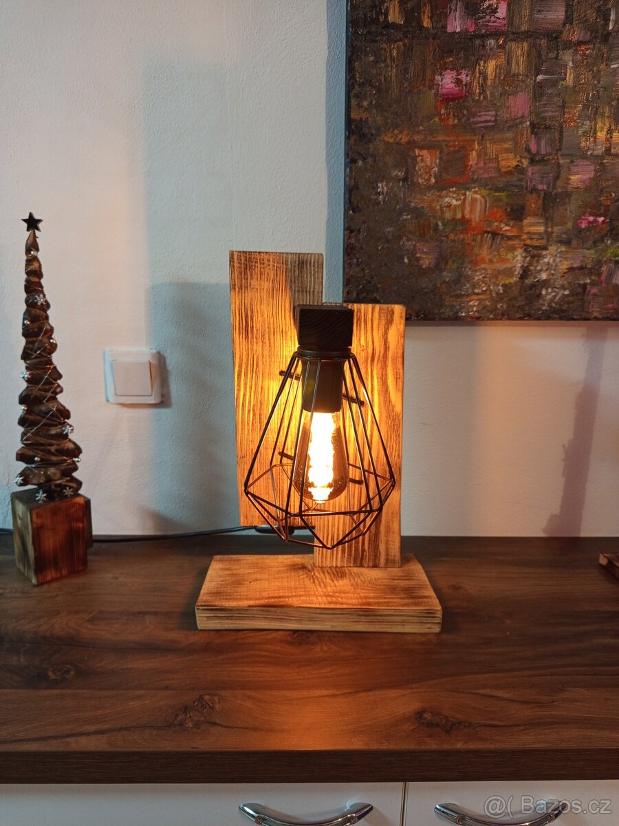 Dřevěná lampička - 5