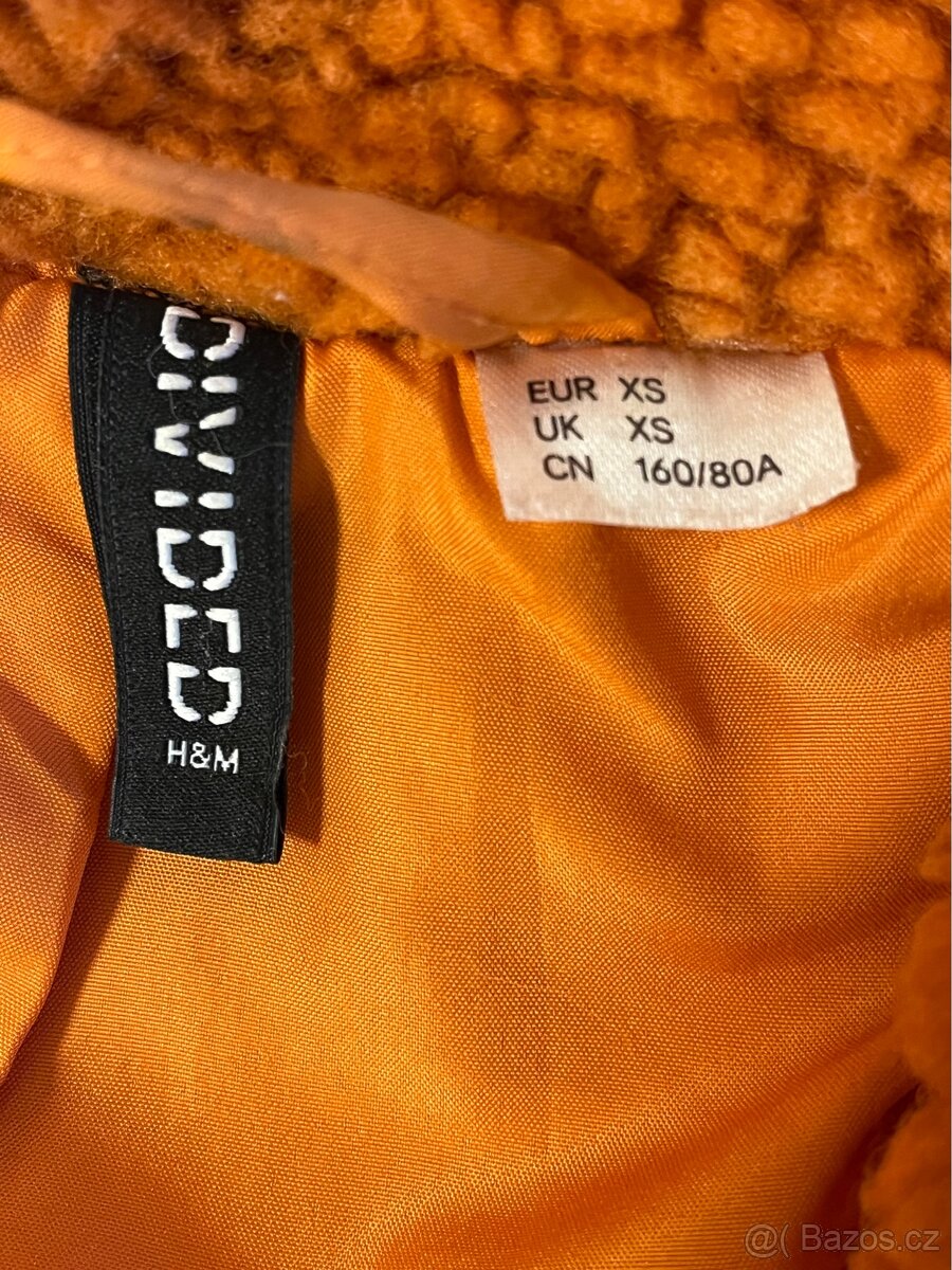 Oranžová bunda do pasu - 5