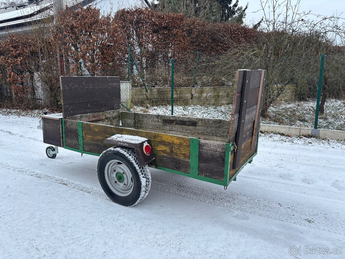 Vlek za malotraktor traktor, čtyřkolku, UTV nebo auto - 5