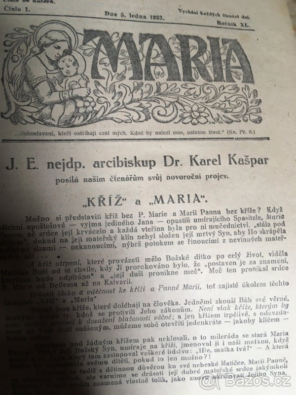 Staré časopisy a noviny - Ráj, Rozsevač, Maria, Kříž - 5