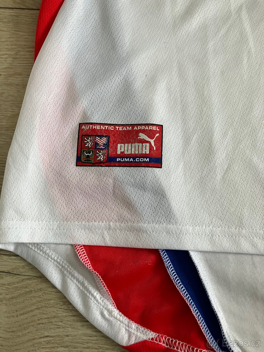 Česko hraný fotbalový dres Puma #17 2002 Hübschmann - 5