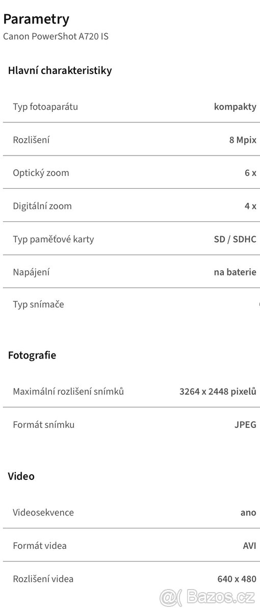Canon PowerShot A720 IS - 5