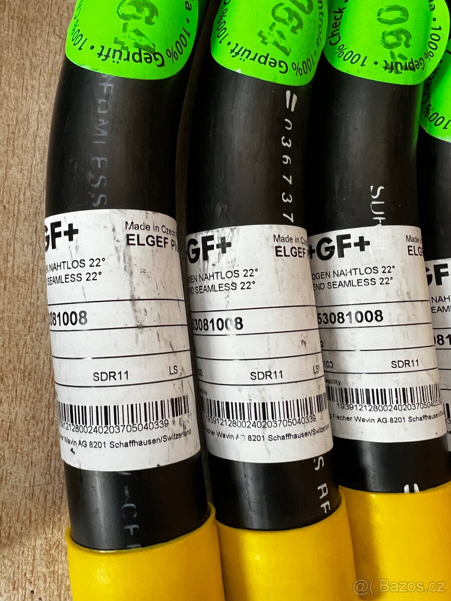 GF+ PE100 SDR11 oblouky – 22°, 30°, 60° - 5