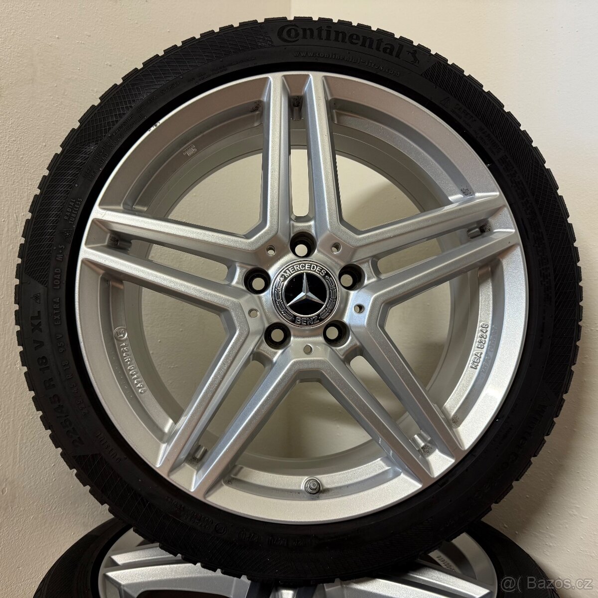 MERCEDES CLA A176 5x112 R18 ET49+ZIMNÍ 225/45R18 8/6mm - 5