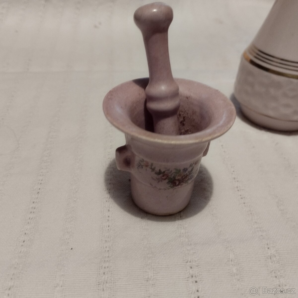 5 x růžový porcelán - 5