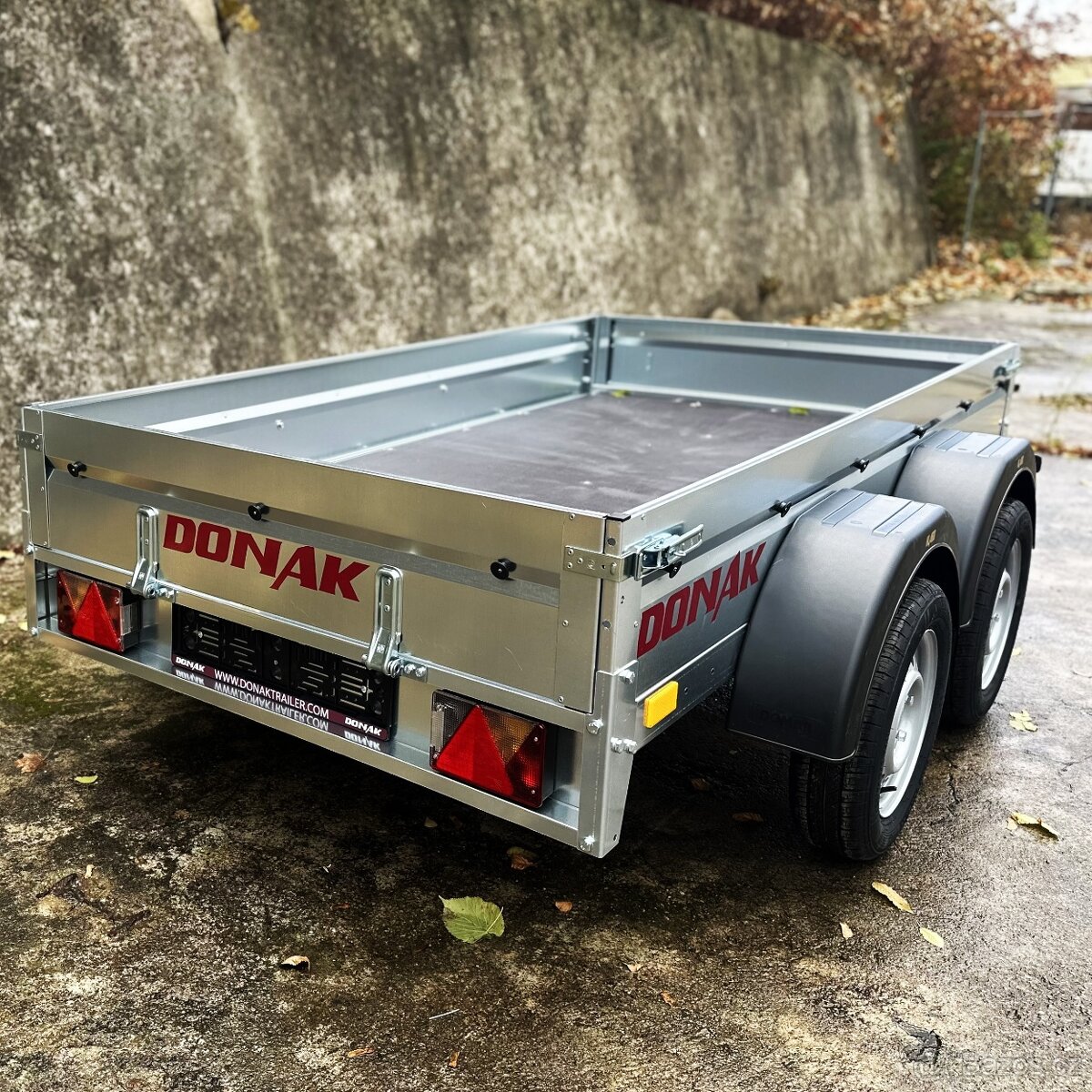 Dvouosý přívěsný vozík sklopný řidičák B, 2x náprava 750kg - 5