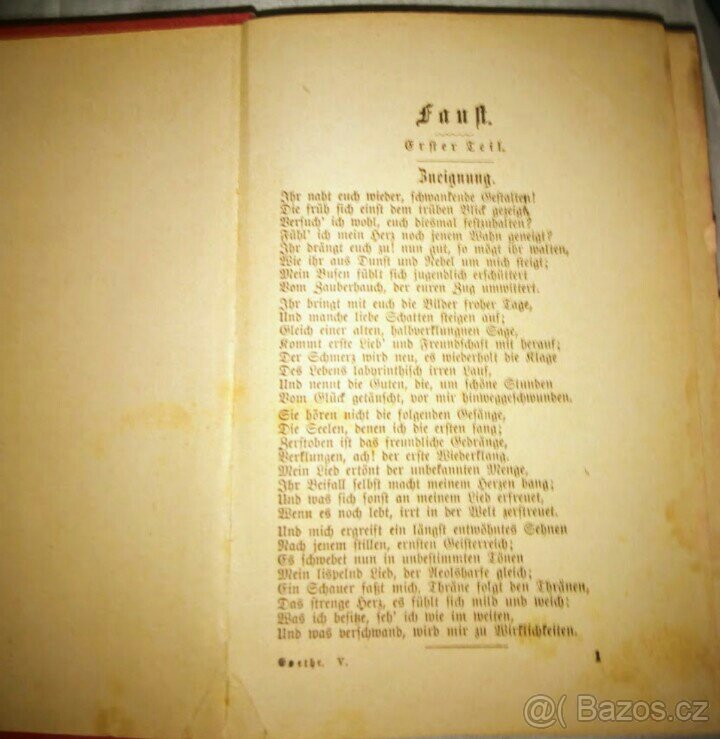 Goethes Werke 5-8 (v originále) r.1831 - 5