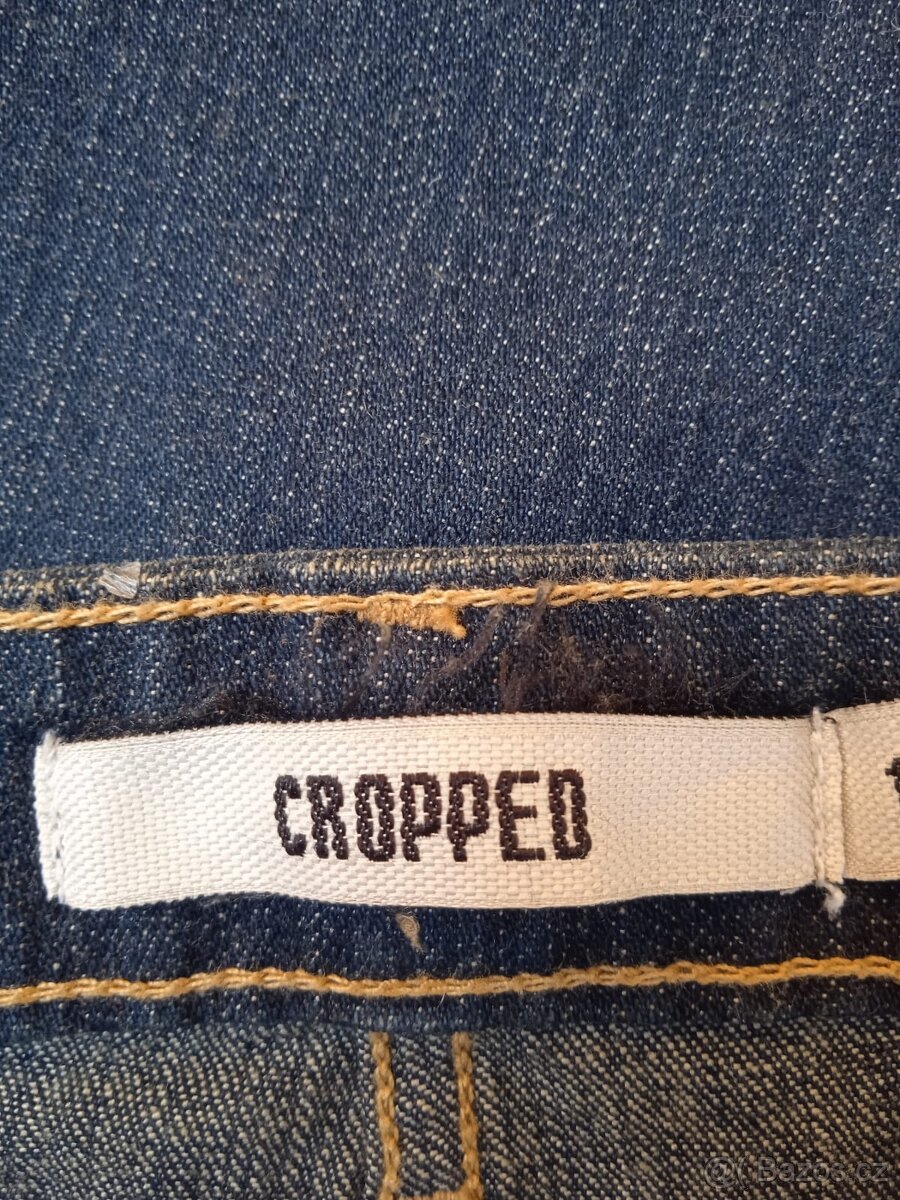 Nové džínové tříčtvrťáky, velikost 38/40 - 5