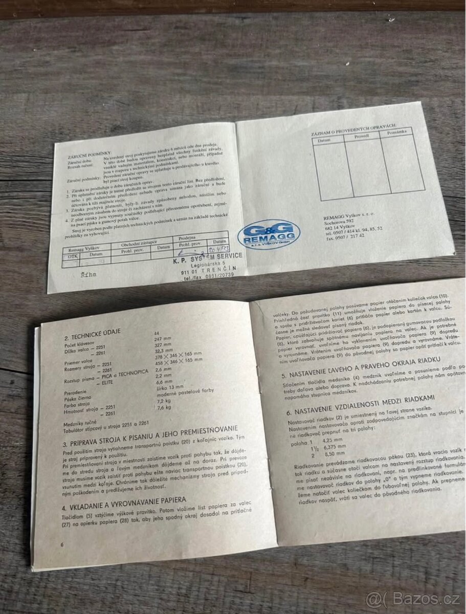 Psací stroj Consul - 5