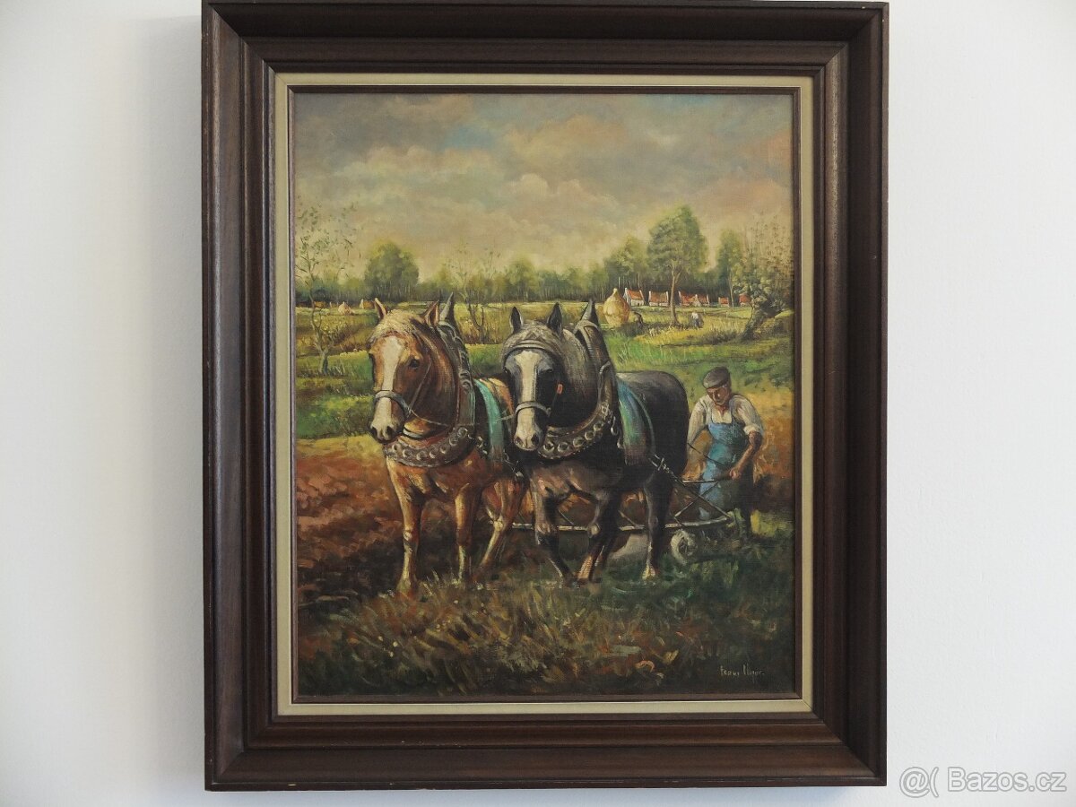 Obrazy-olejomalba,tisk zlacený rám atd. - 5