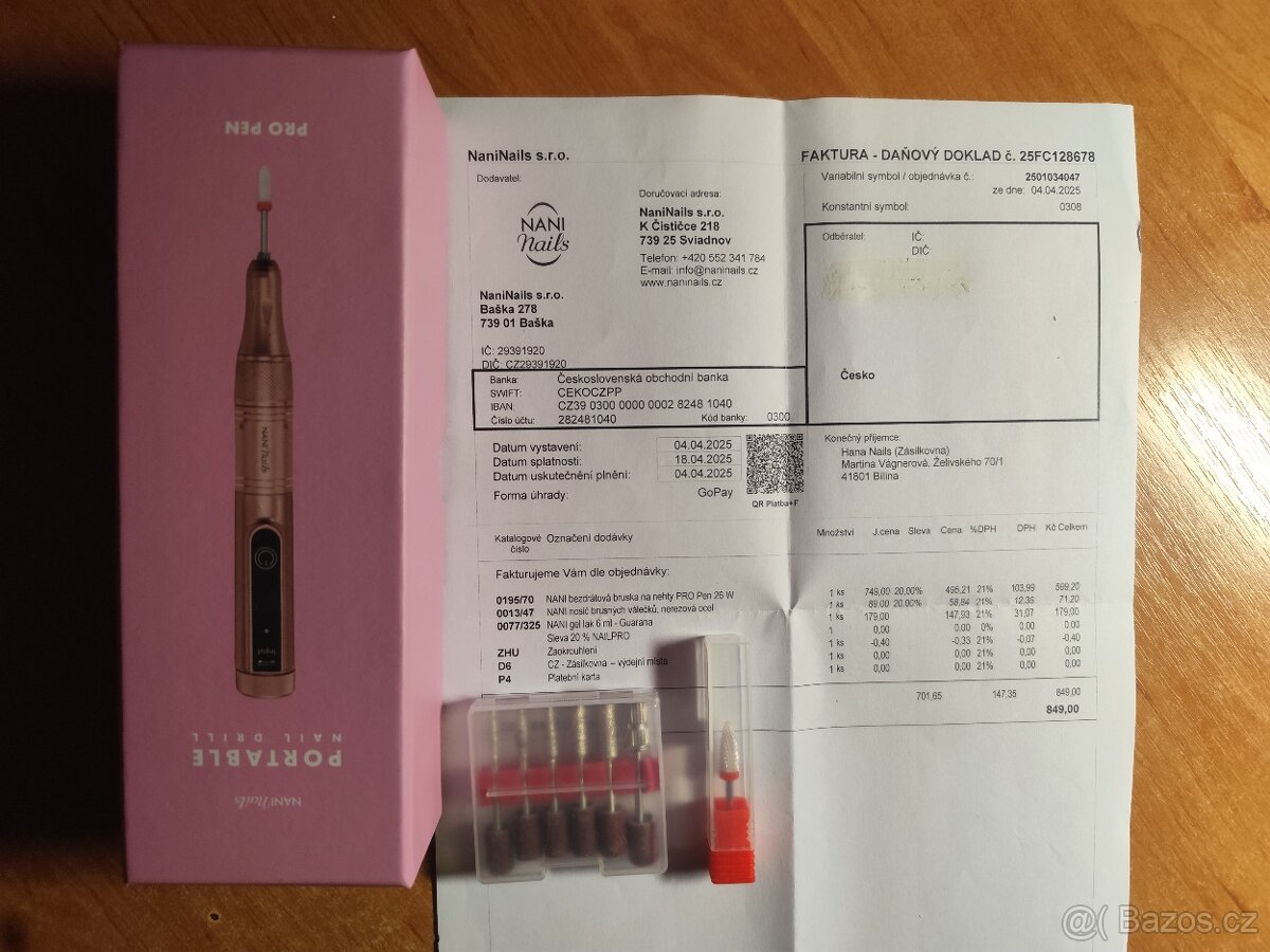 Nová bezdrátová bruska na nehty Nani Nails - 5