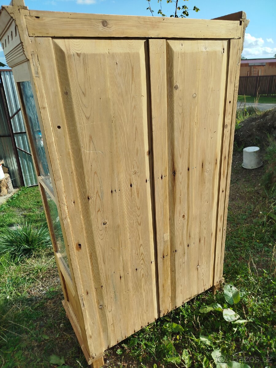 Starožitný skleník / vitrína / velice pěkná - 5