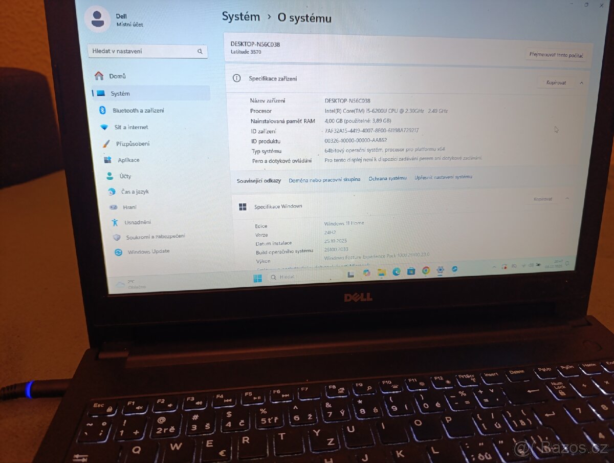 Prodám notebook Dell Latitude 3570 – výborný stav - 5