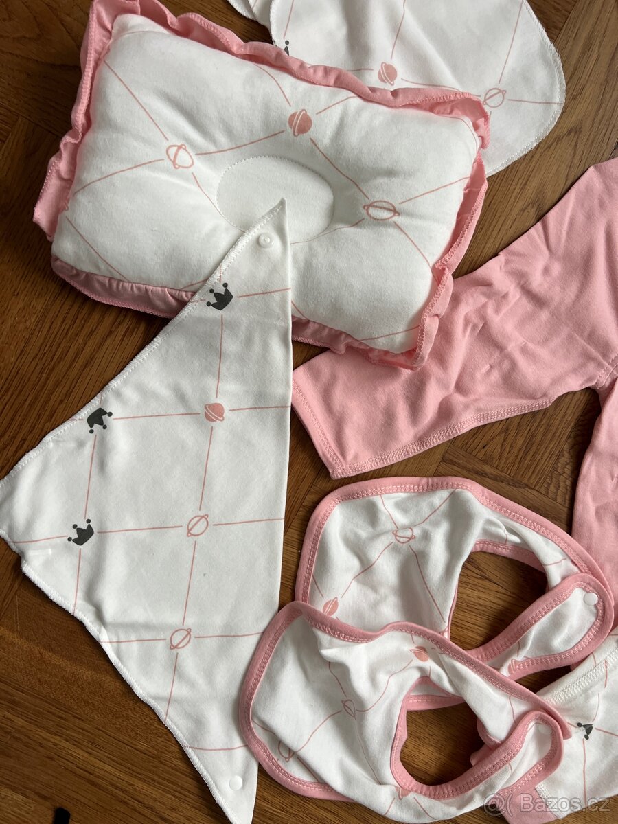 Růžová výbavička pro miminko nová - 5