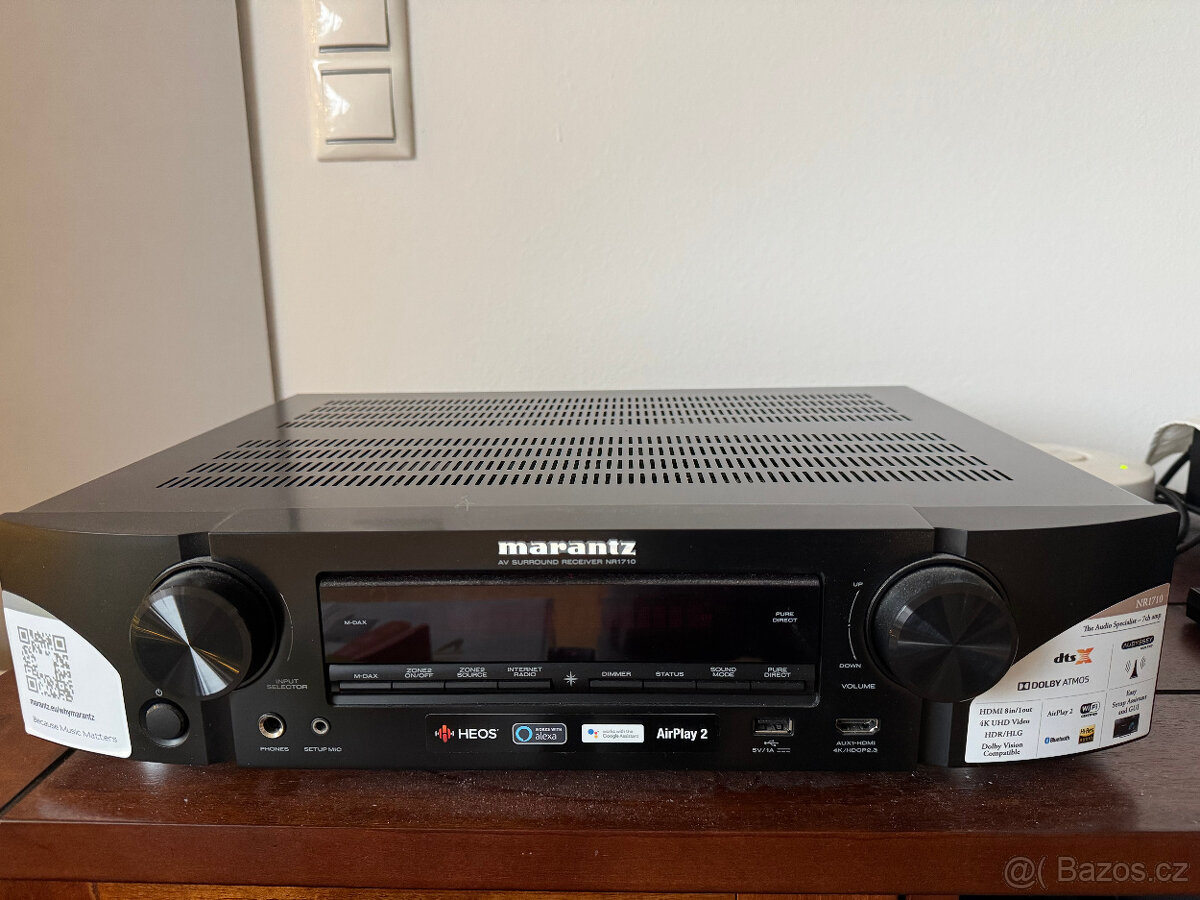 AV Receiver MARANTZ NR 1710, 7.2, černý NOVÝ, záruka - 5