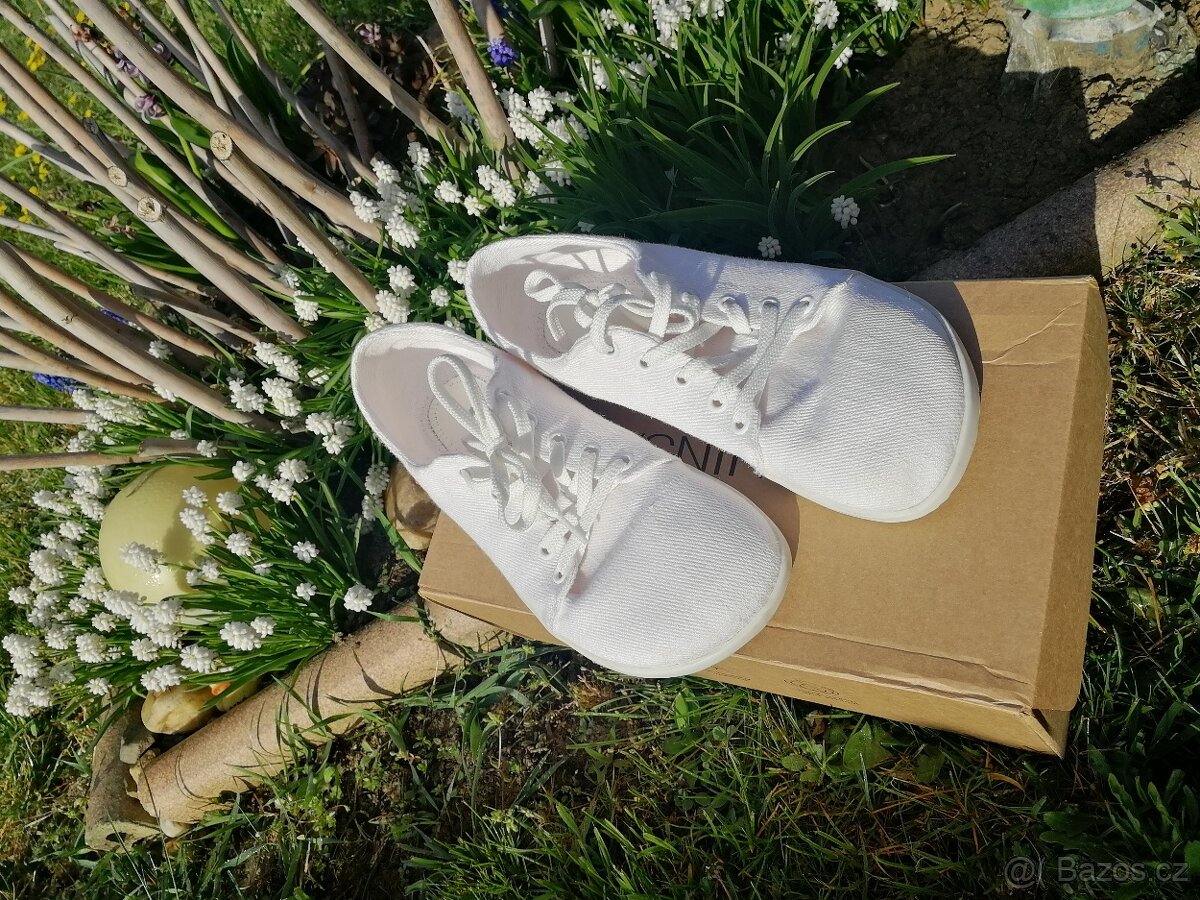 Ahinsa bílé tenisky - 5