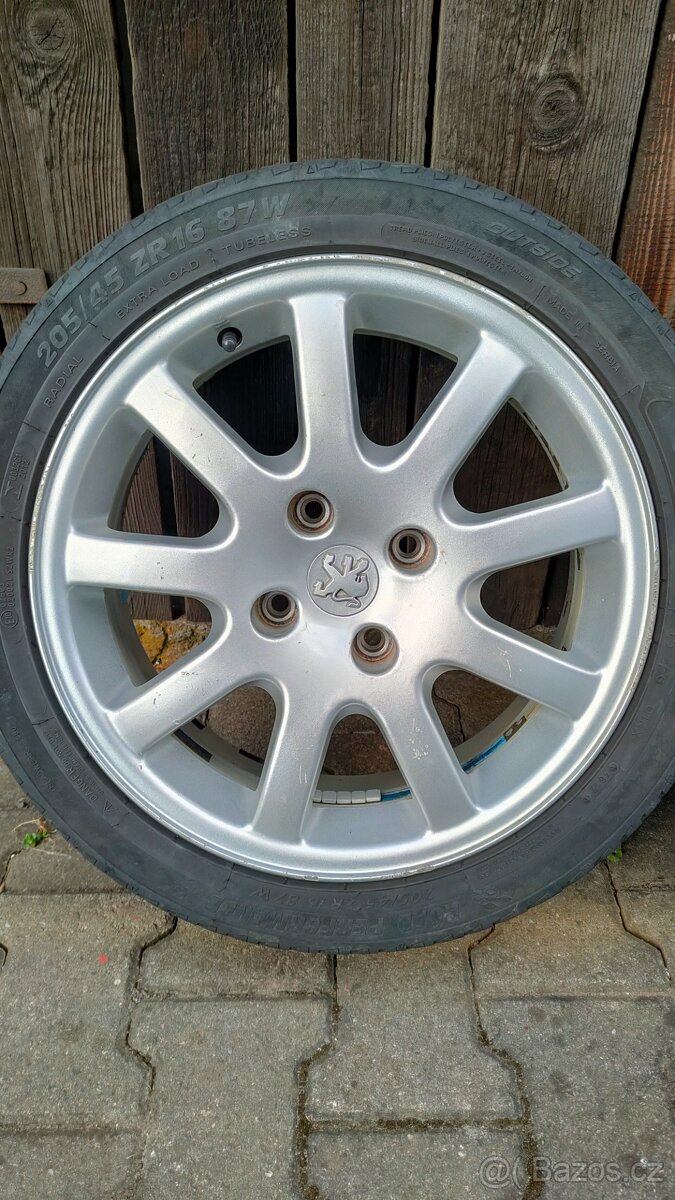 Hliníkové disky Peugeot R16 4x108 - 5