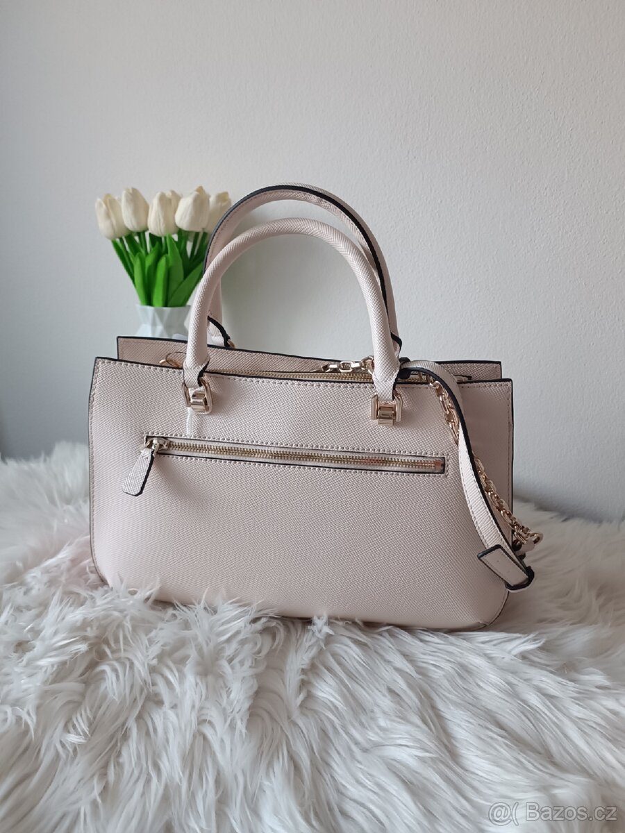 Bílá (béžová) kabelka Guess - 5