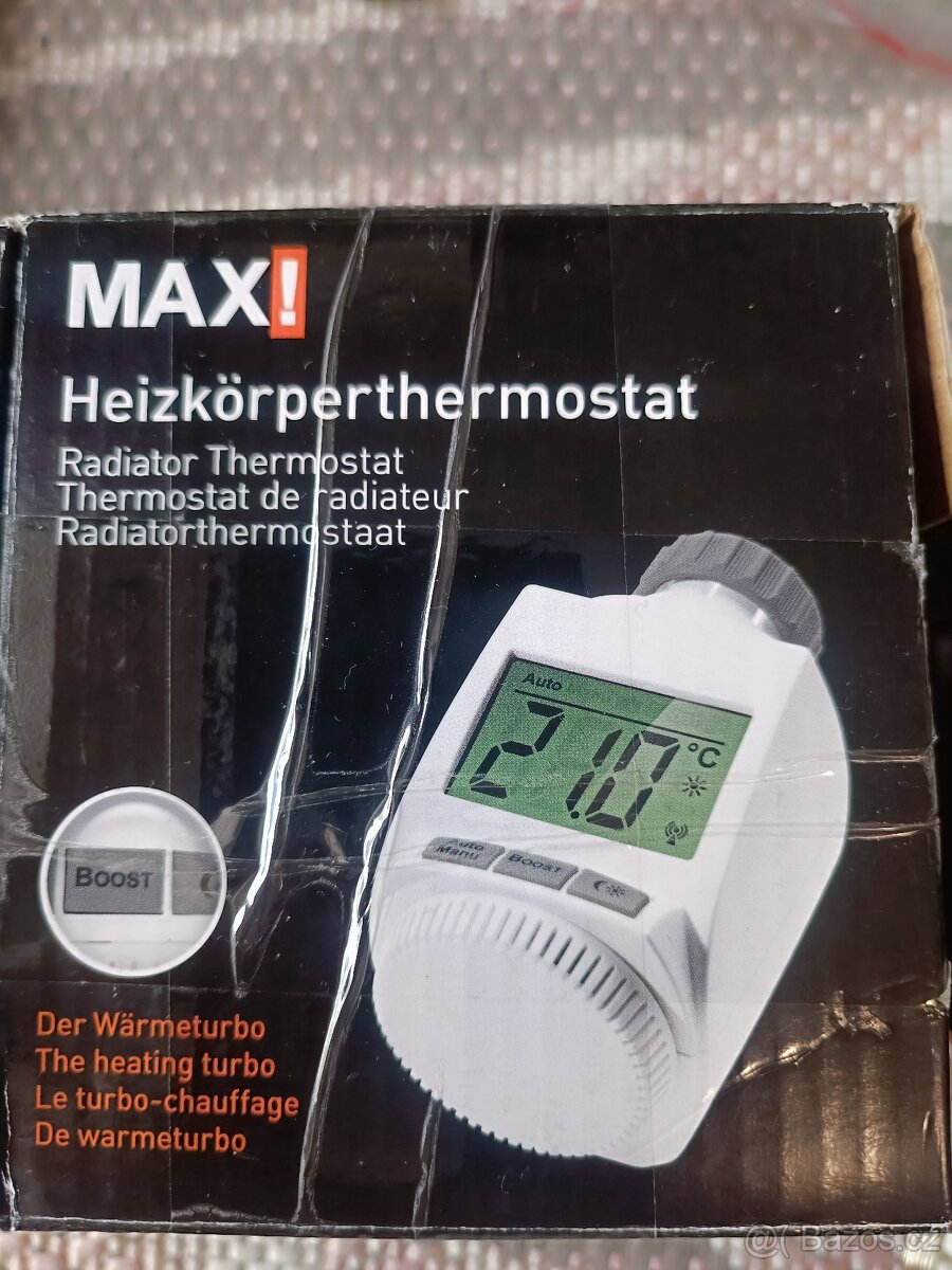 Prodám digitální termostatickou hlavici hd-20 - 5