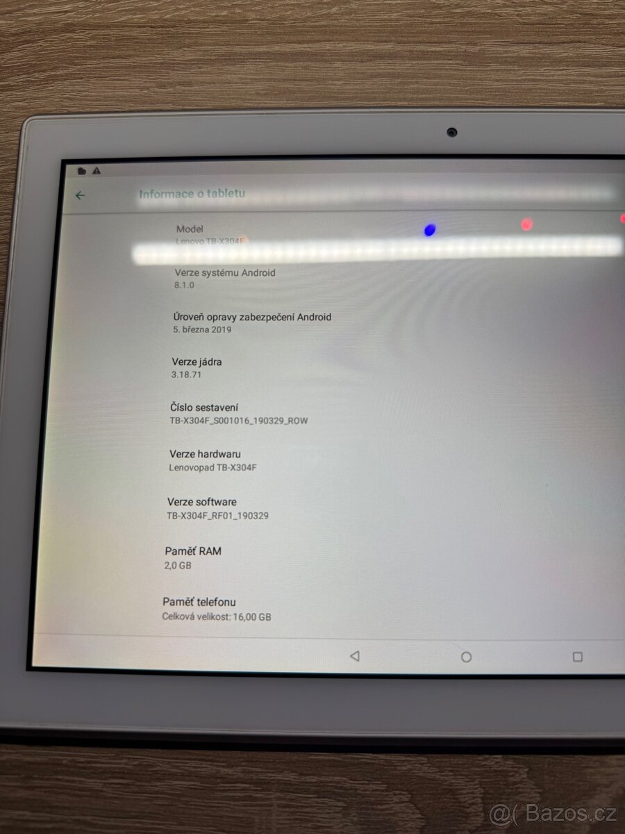 Tablet Lenovo TAB4 10TB - 5