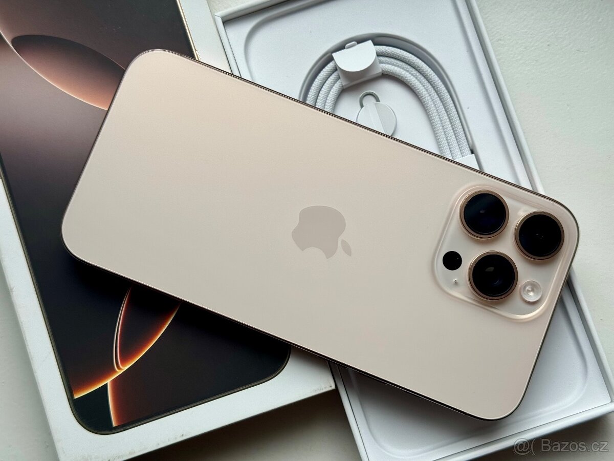 iPhone 16 Pro Desert Titanium BATERIE 100% TOP - 5