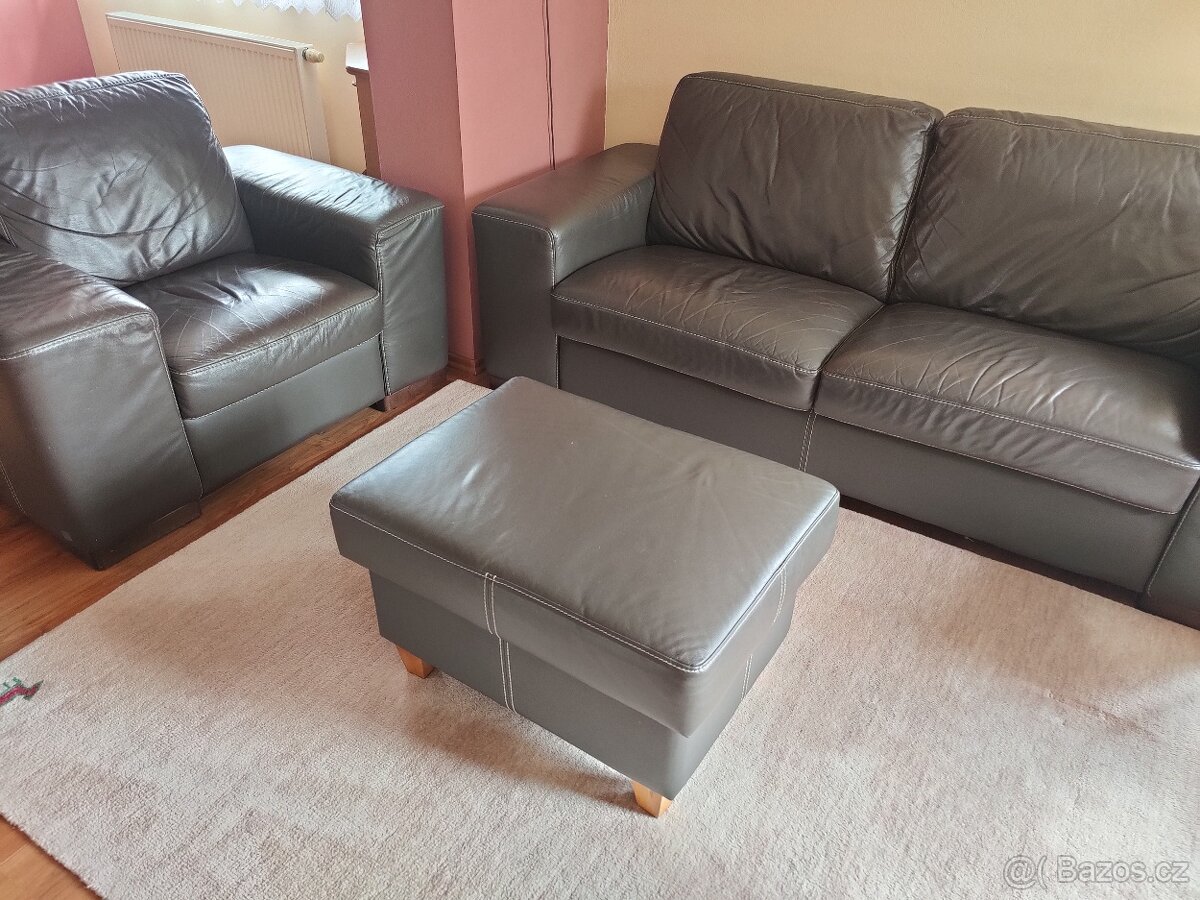 Kožená sedací souprava - 5