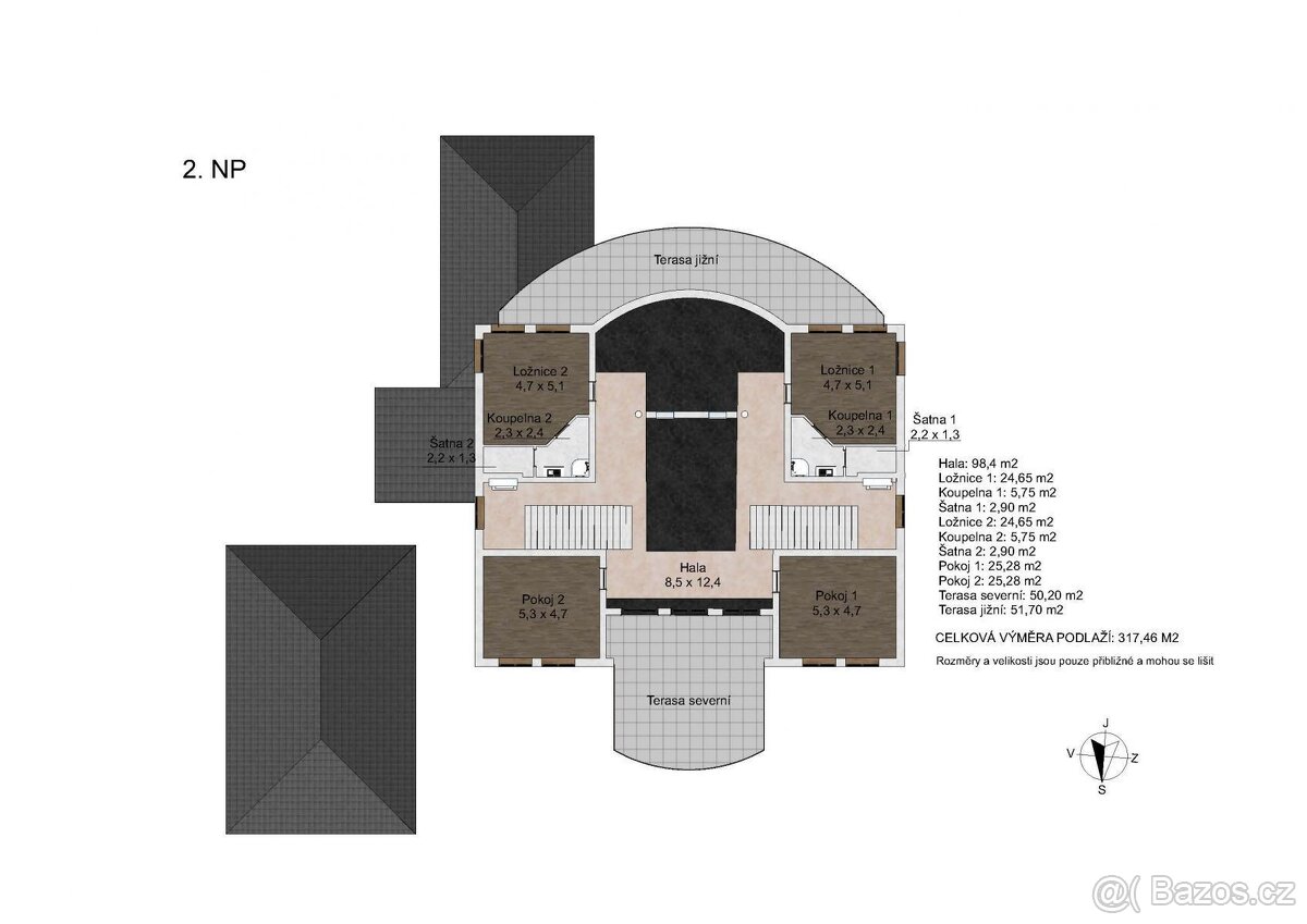 Velkorysý dům 9+kk s užitnou plochou 697 m2 Bezděkov u Žatc - 5