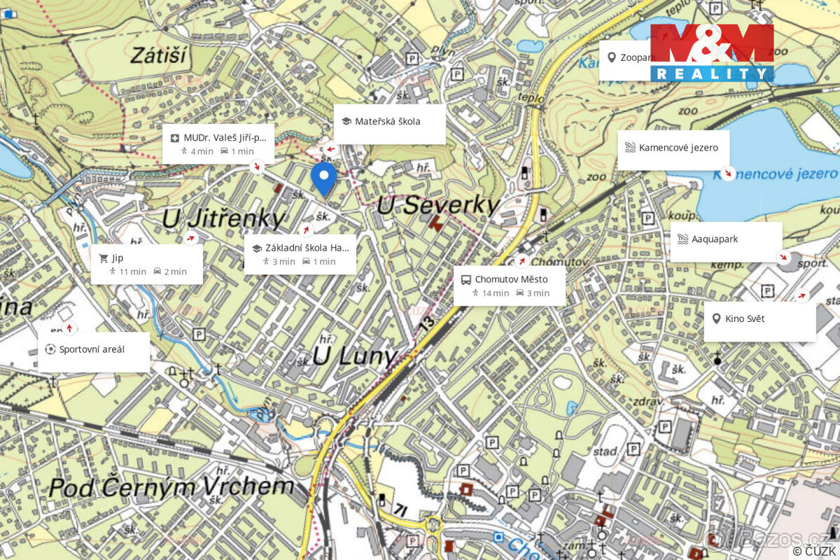 Prodej bytu 2+1, 55 m², OV, Chomutov, ul. Václavská - 5