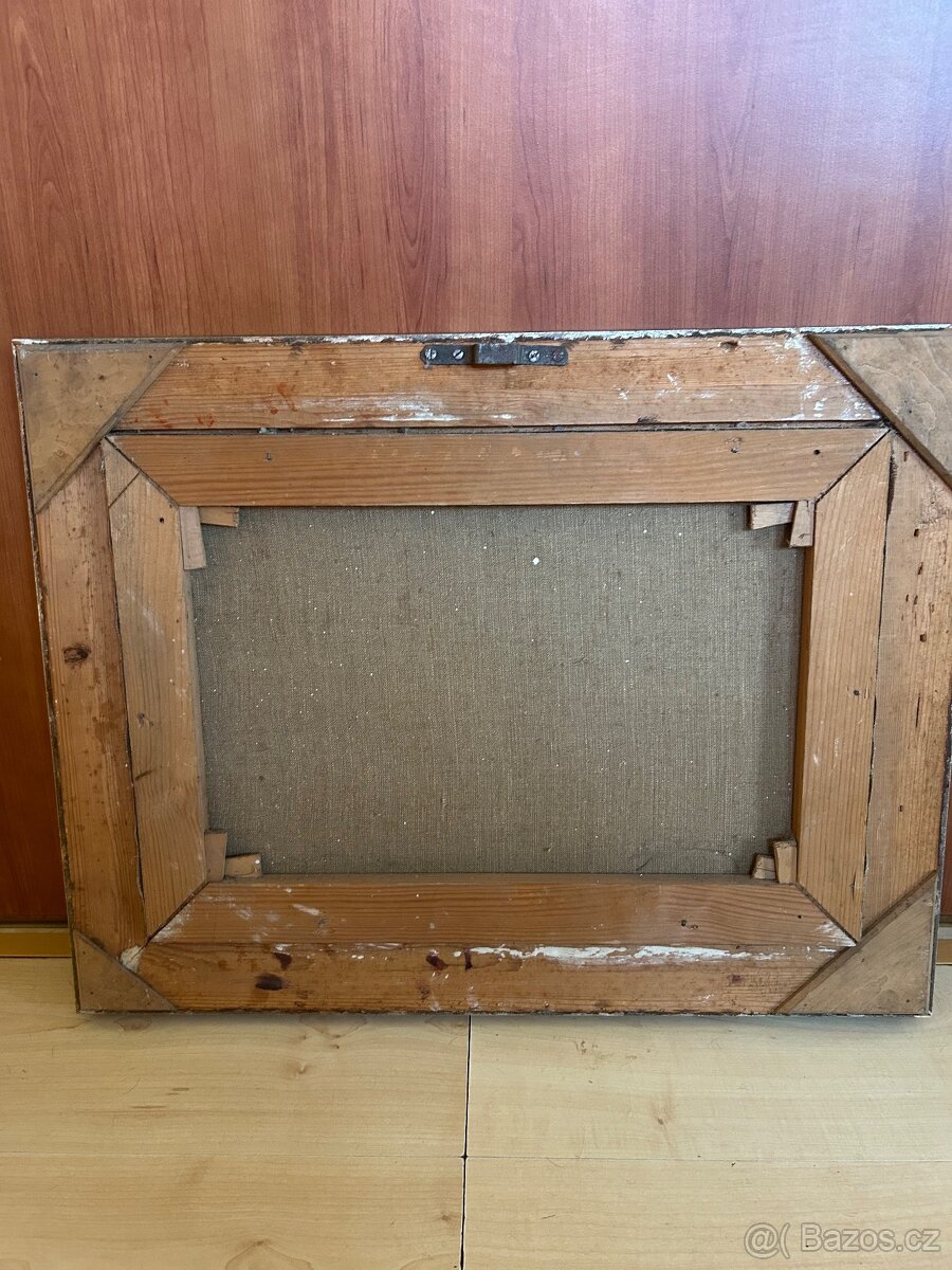 Starý obraz na plátně. - 5