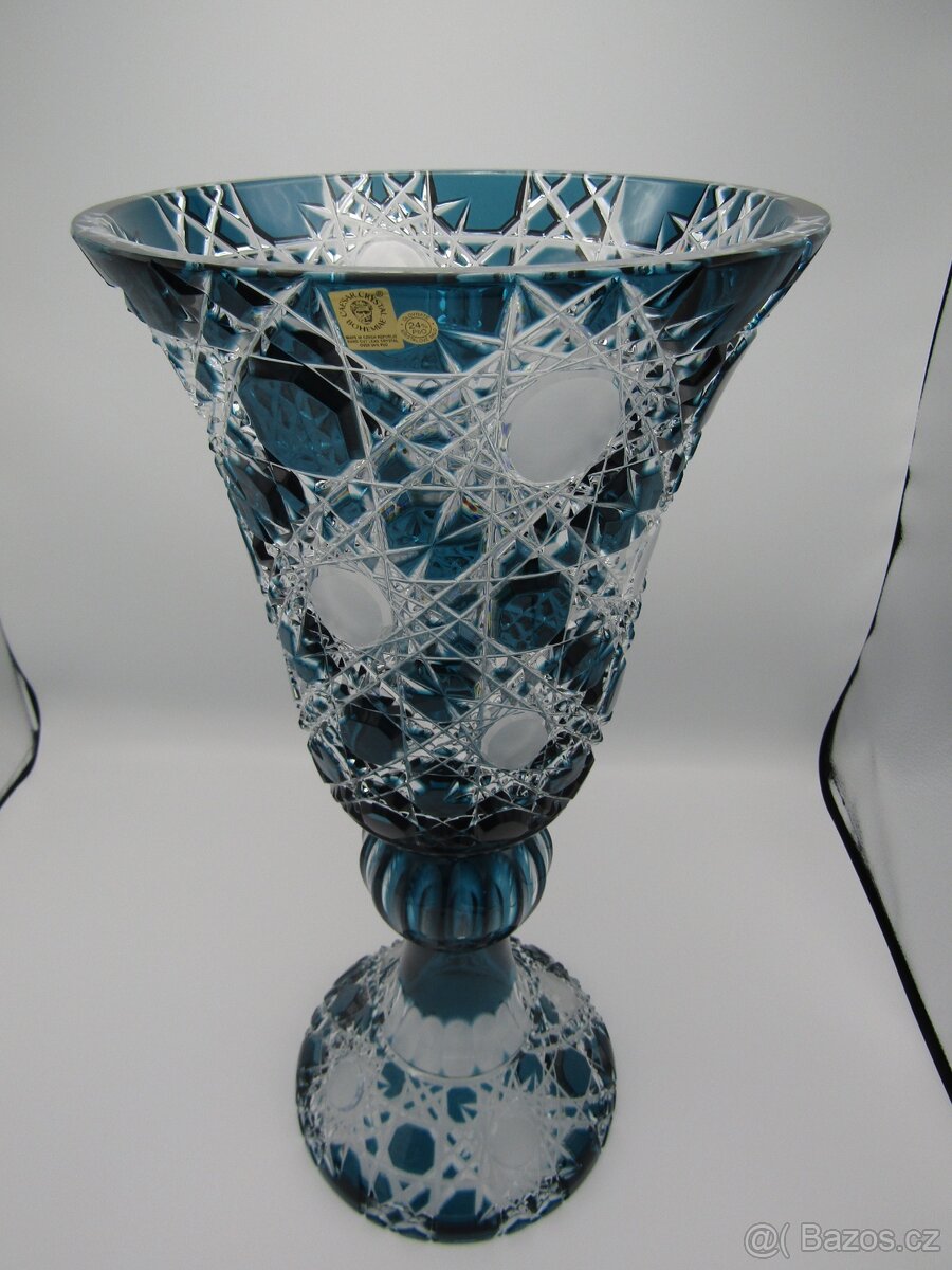 set vázy barevný křišťál ceasar crystal dekor Flake - 5