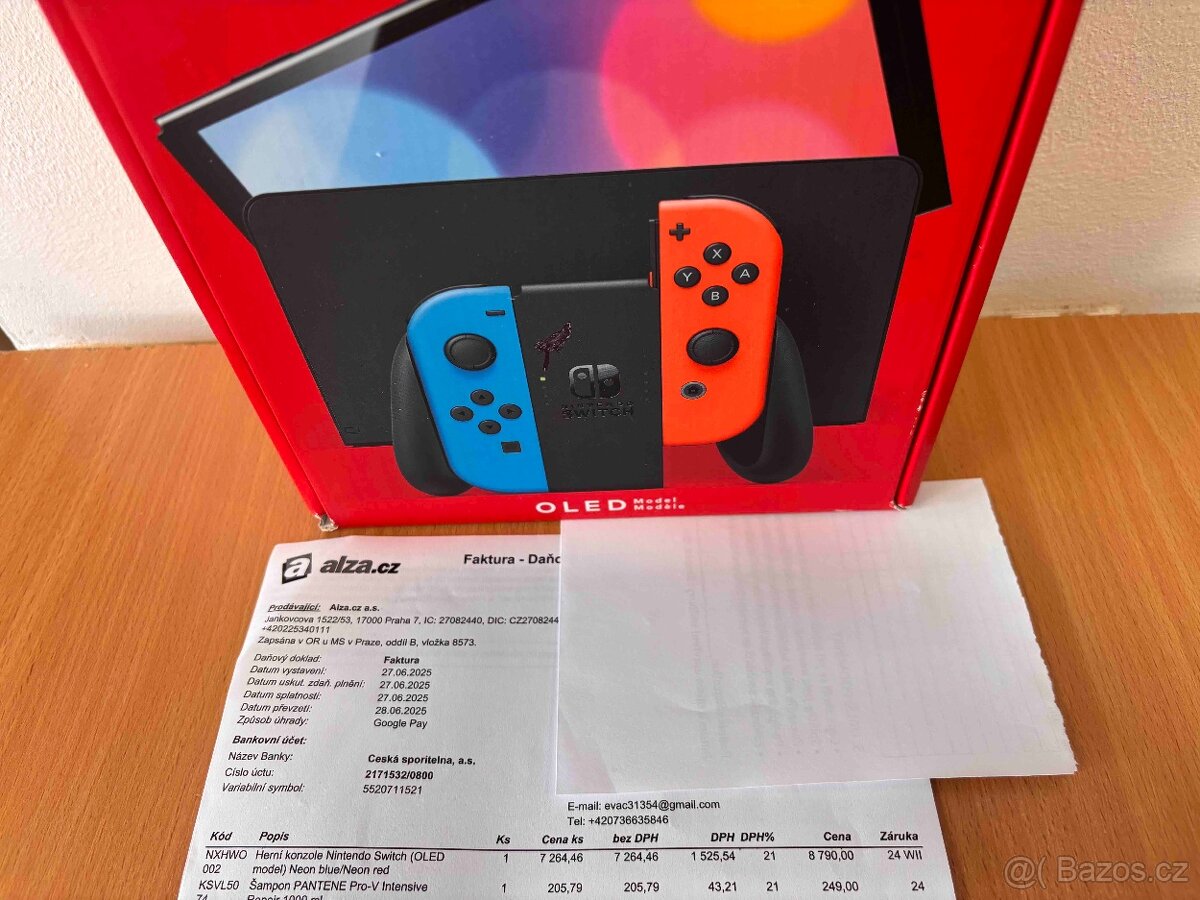 🎮 Nintendo Switch (OLED model) – Neon Blue / Neon Red - 5
