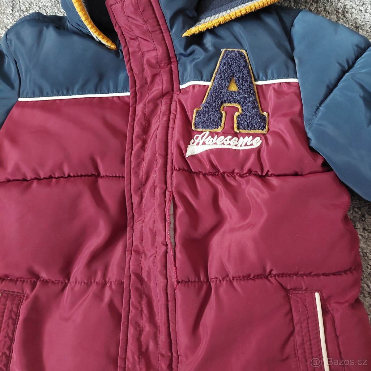 Teplá zimní bunda vel. 3/4 roky - 5