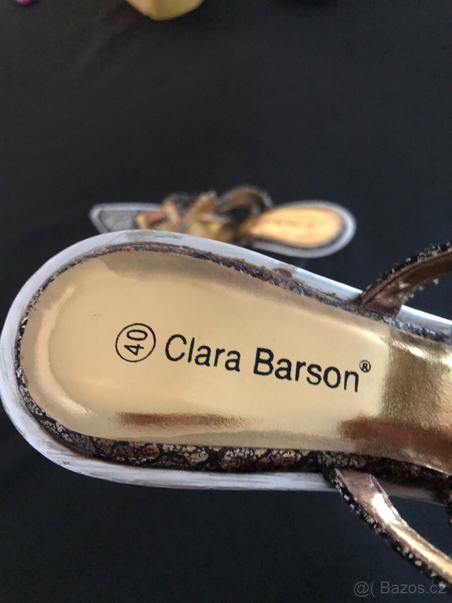 Dámské páskové boty na vysokém podpatku vel. 40 - 5