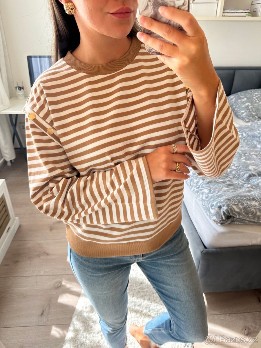 MICHAEL KORS PRUHOVANÝ SVETR - 5