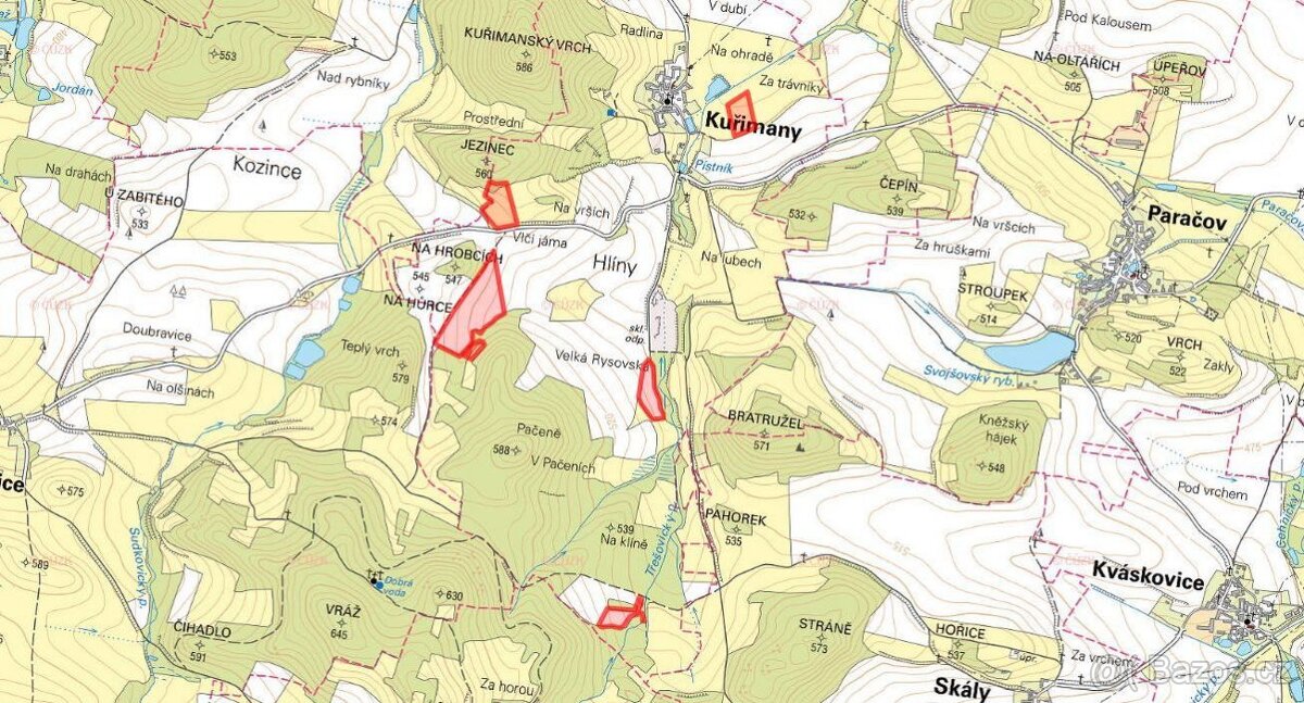 Zemědělská půda, prodej, Kuřimany, Strakonice - 5