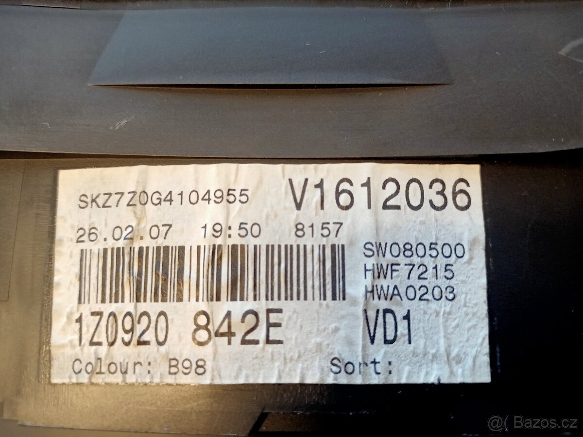 Budíky Octavia 2 maxidot 1Z0920842E - 5