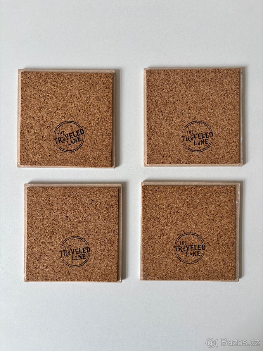 Keramické podtácky vzor mapa Prahy - 5