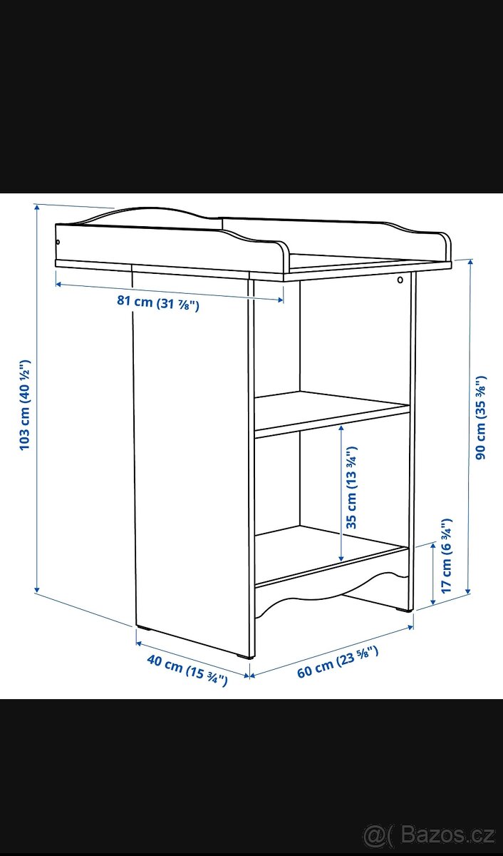 Přebalovací pult/knihovna IKEA - 5