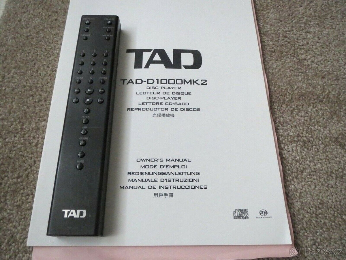 TAD D1000MK2 3v1 SACD přehrávač + DAC + předzesilovač - 5