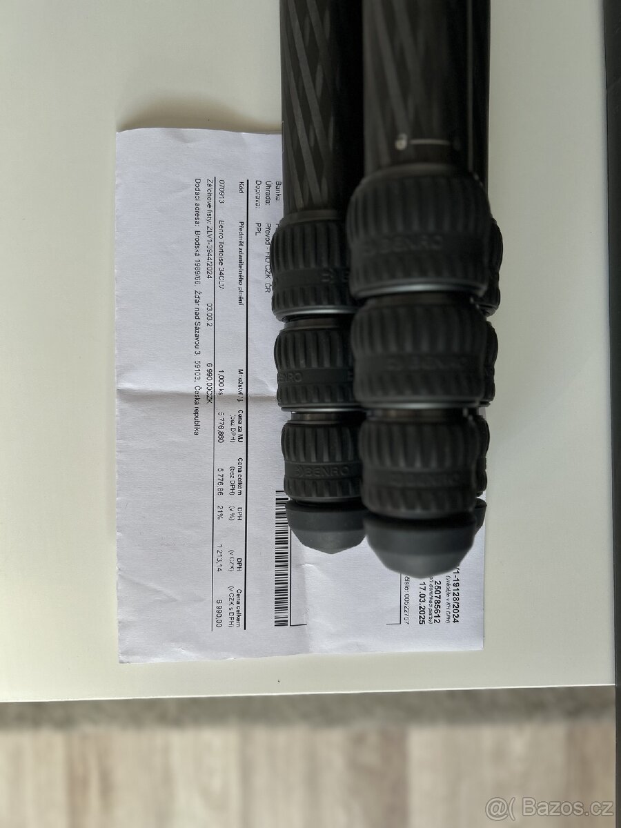 Karbonový stativ Benro Tortoise 34CLV - 5