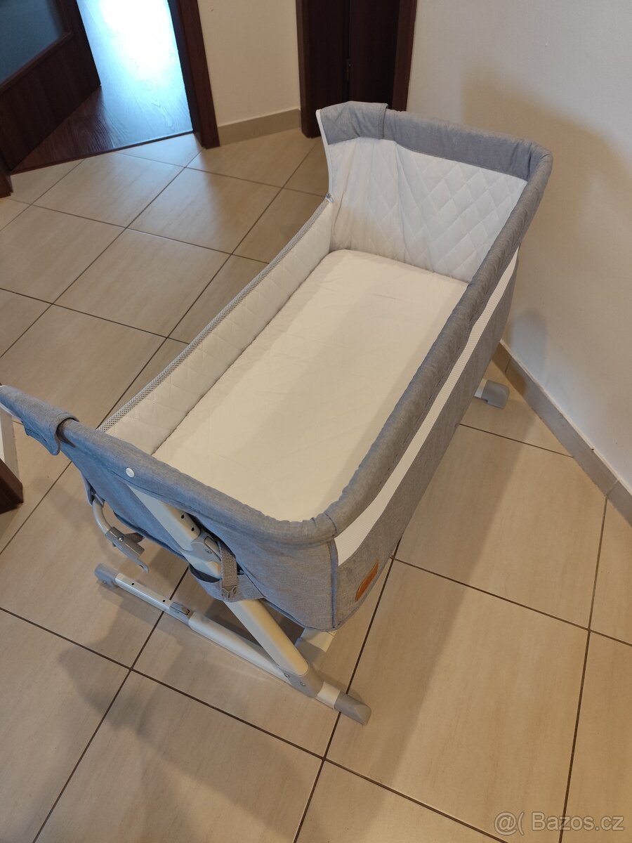 LIONELO Theo 2v1 multifunkční polohovatelná dětská postýlka - 5