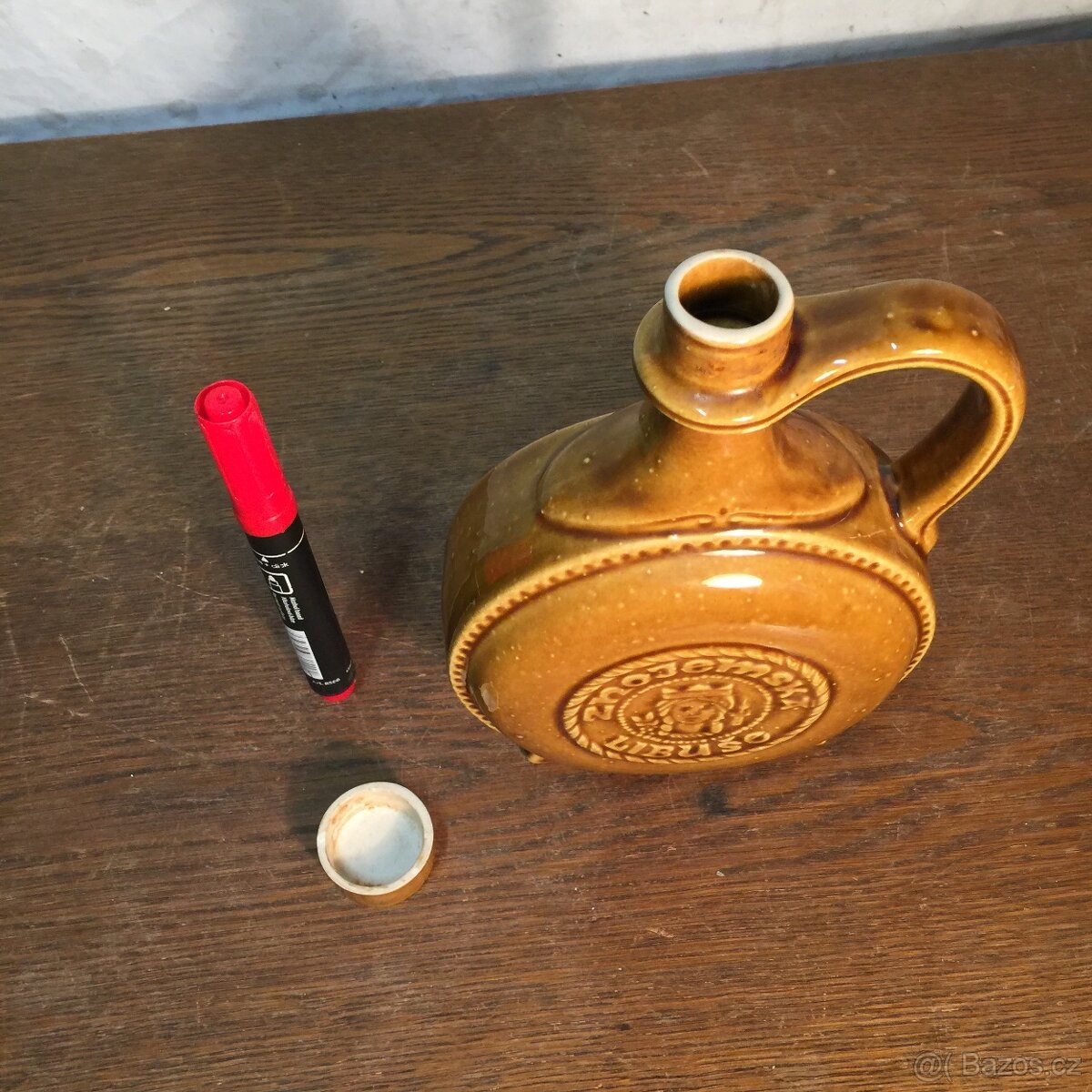 Znojmo věž lahev keramická butelka - 5