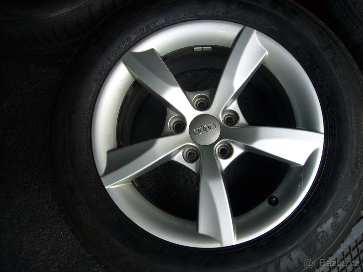 ZIMNÍ ALU KOLA orig.AUDI A4-A6 16" 5x112 7,5" et-37, - 5