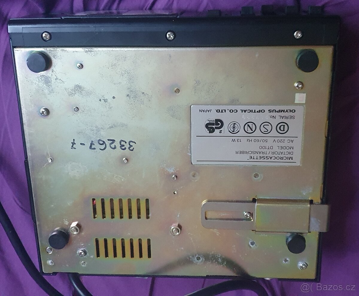 Olympus DT100 microcassette dictator transcriber VINTAGE - 5