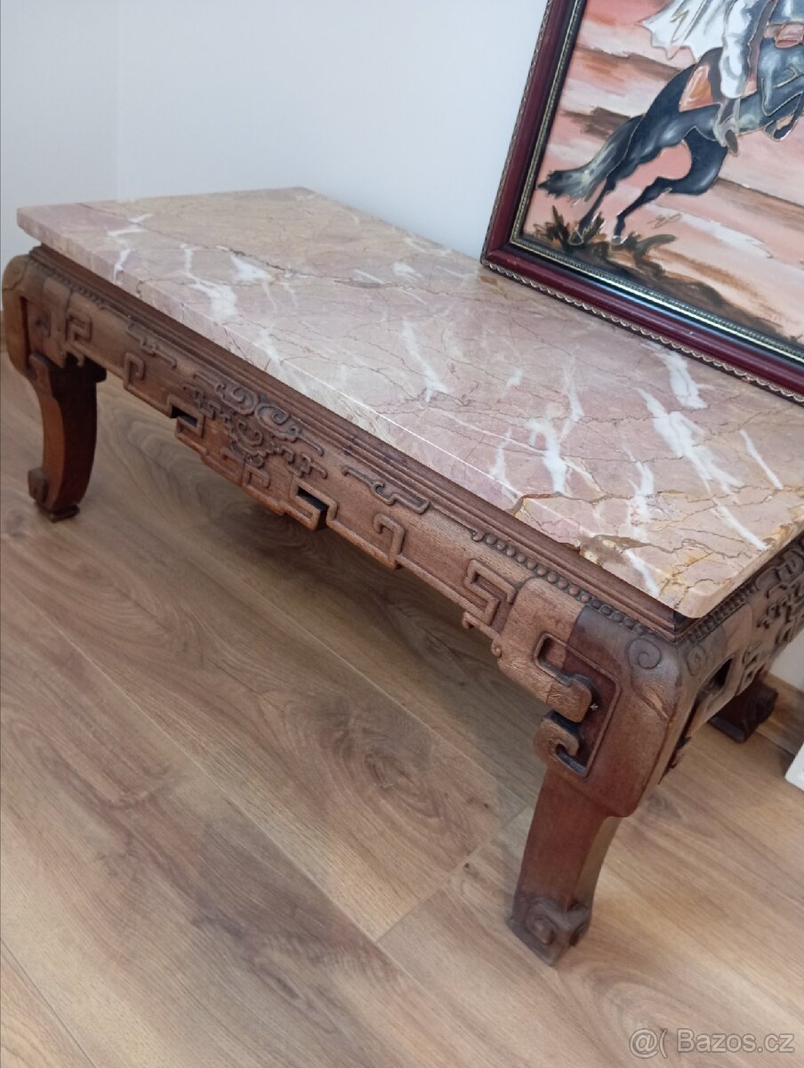 Čínský starožitný čajový stolek - 5